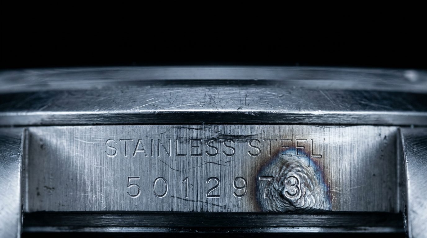 The laser-welded serial alteration on the case flank